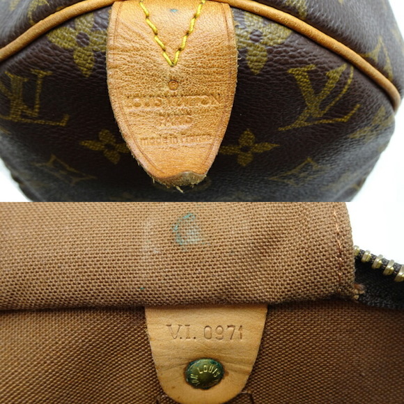 LOUIS VUITTON Speedy 30 Boston Bag M41526 Monogram Brown - Picture 7 of 9